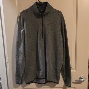Nike Men's Zip-Up Gray Sweater
